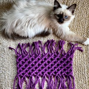 Handmade Macramé Mini Rug